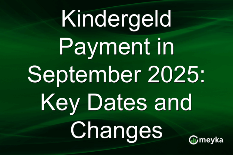 Kindergeld Payment in September 2025: Key Dates and Changes