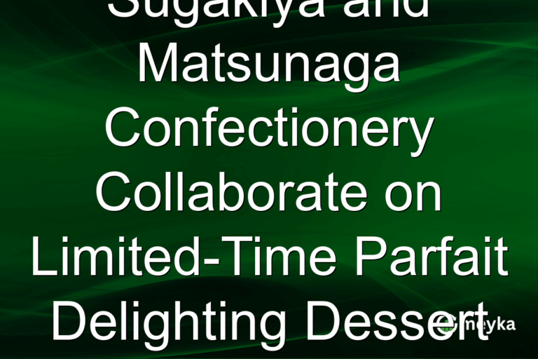 Sugakiya and Matsunaga Confectionery Collaborate on Limited-Time Parfait Delighting Dessert Fans