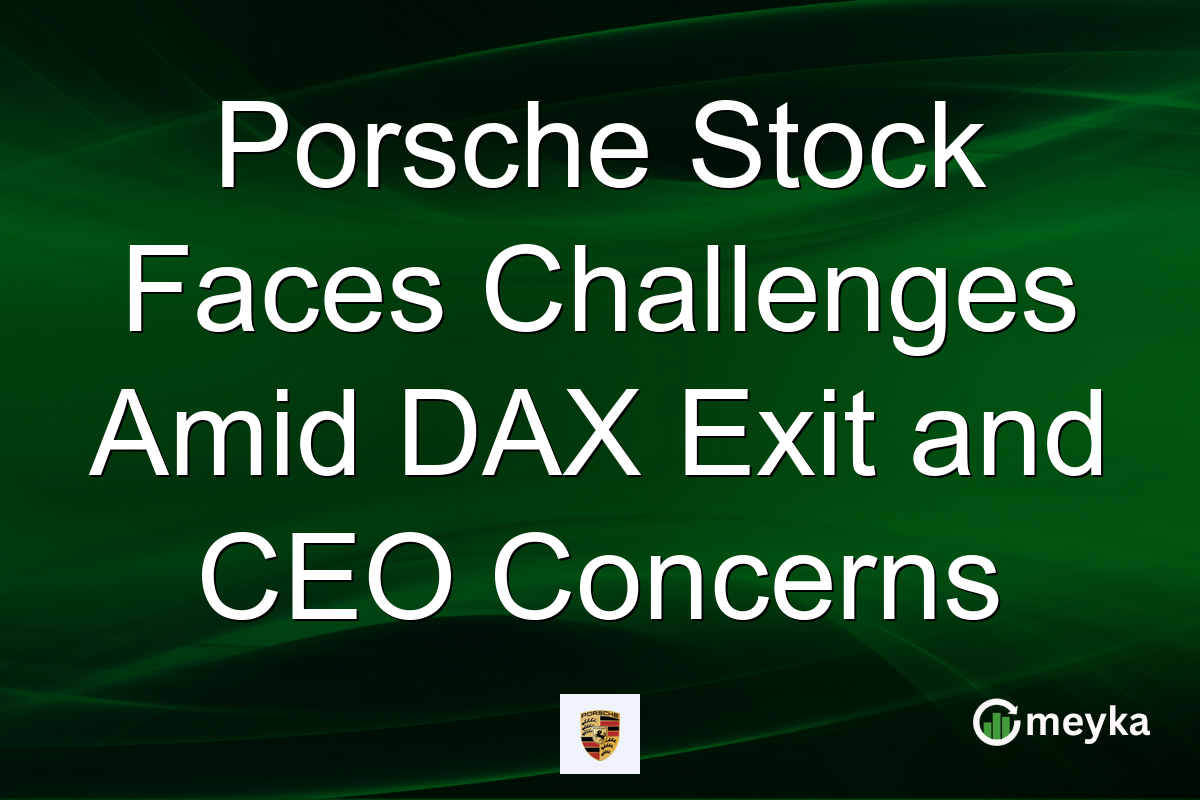 Porsche Stock Faces Challenges Amid DAX Exit and CEO Concerns