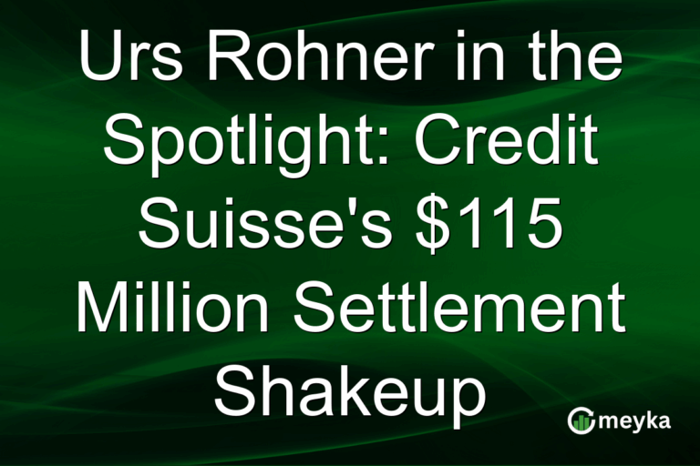 Urs Rohner in the Spotlight: Credit Suisse's $115 Million Settlement Shakeup
