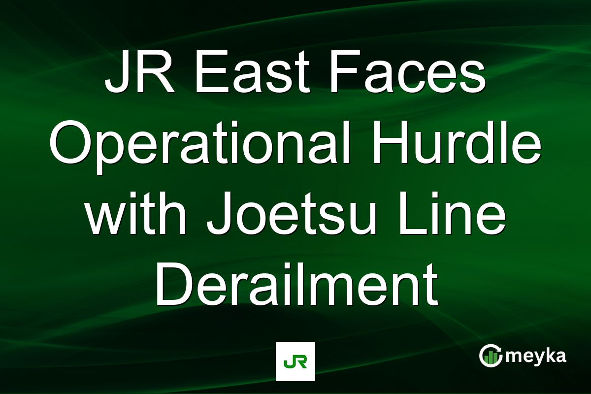 JR East Faces Operational Hurdle with Joetsu Line Derailment