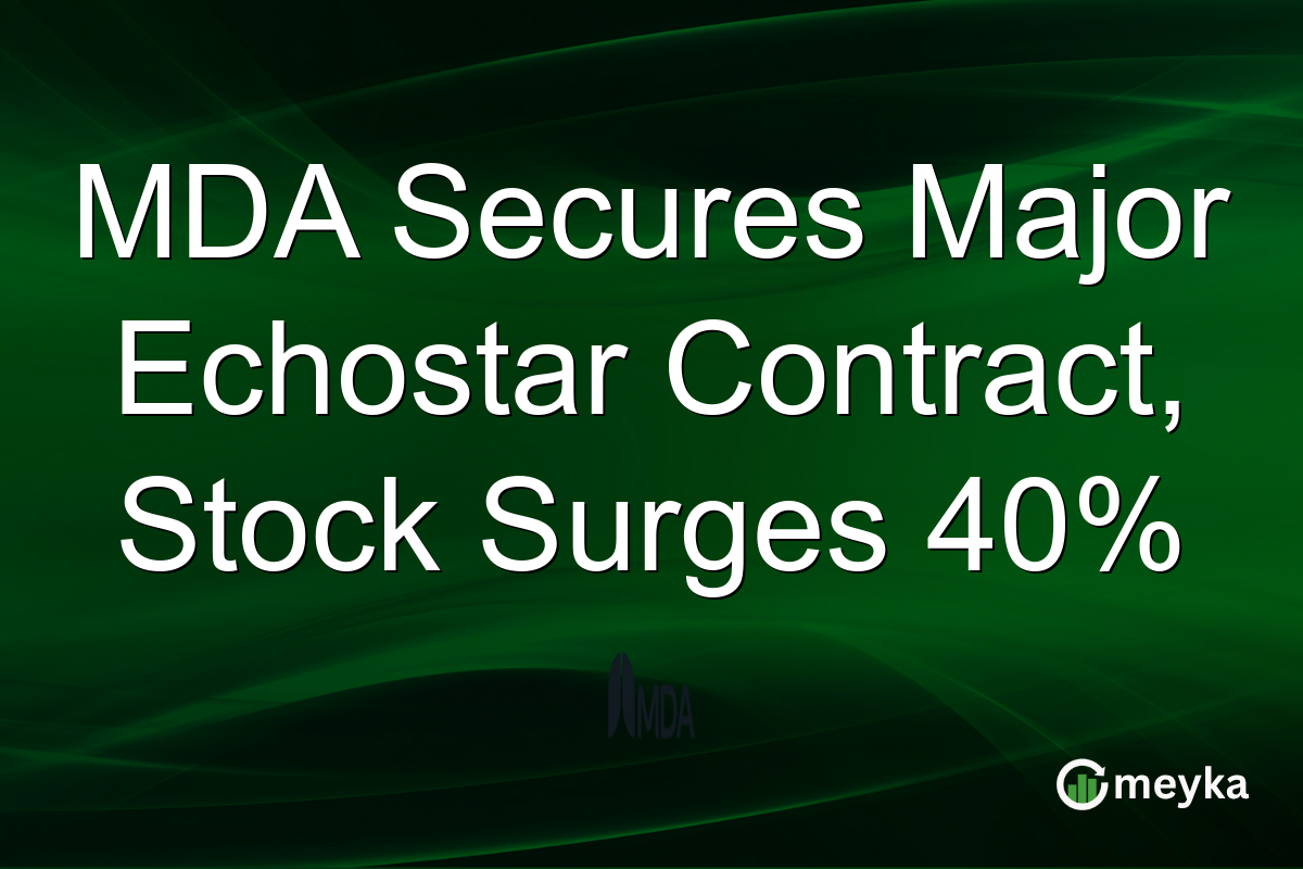 MDA Secures Major Echostar Contract, Stock Surges 40%