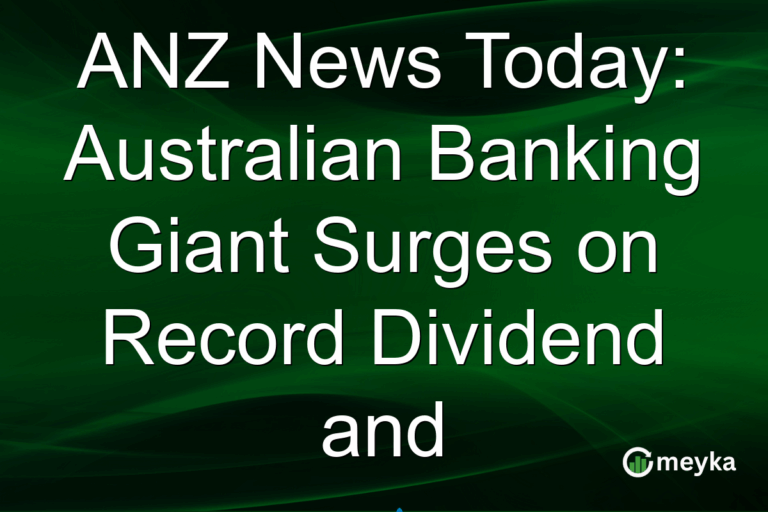 ANZ News Today: Australian Banking Giant Surges on Record Dividend and