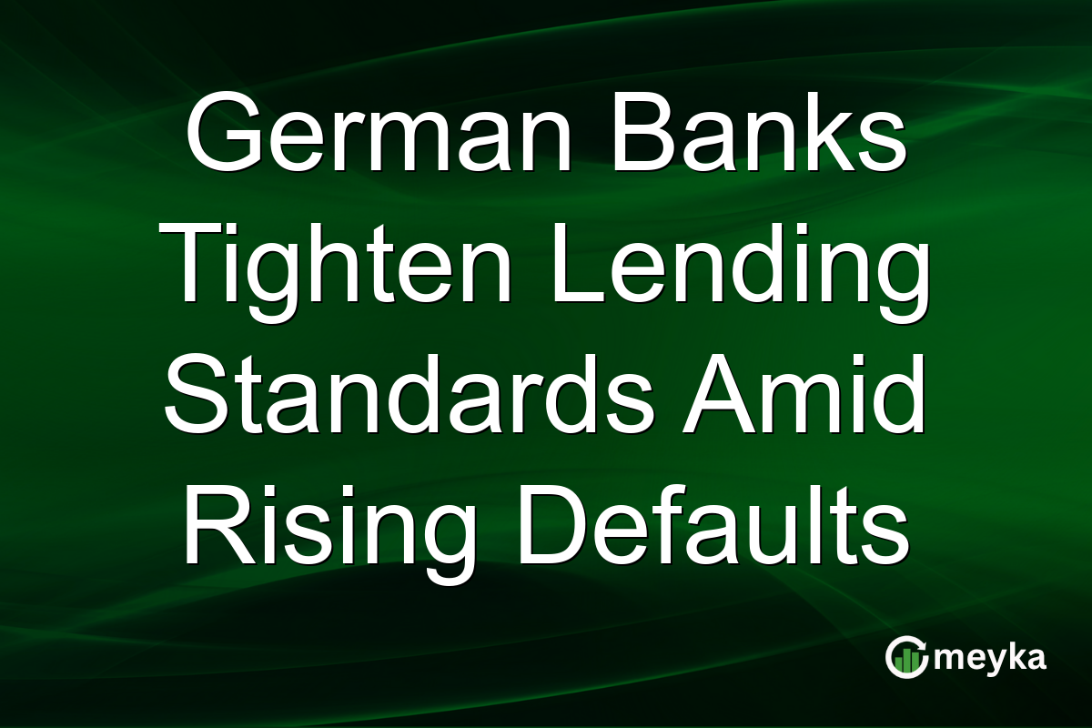 German Banks Tighten Lending Standards Amid Rising Defaults