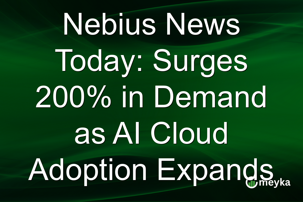Nebius News Today: Surges 200% in Demand as AI Cloud Adoption Expands