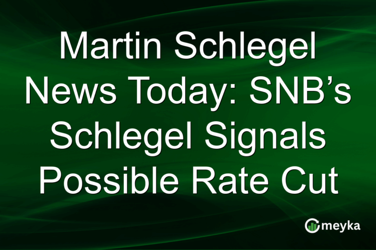 Martin Schlegel News Today: SNB’s Schlegel Signals Possible Rate Cut