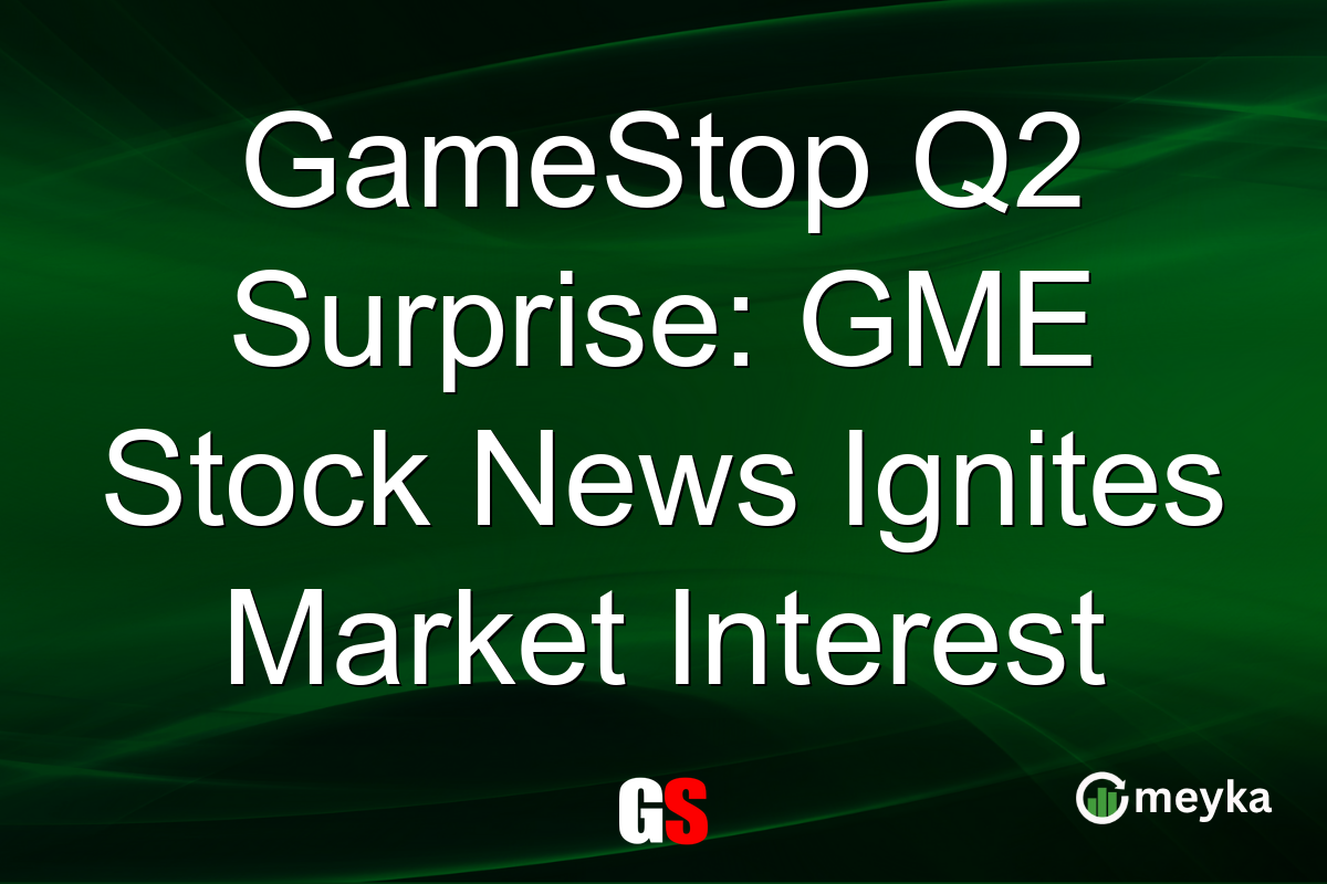 GameStop Q2 Surprise: GME Stock News Ignites Market Interest