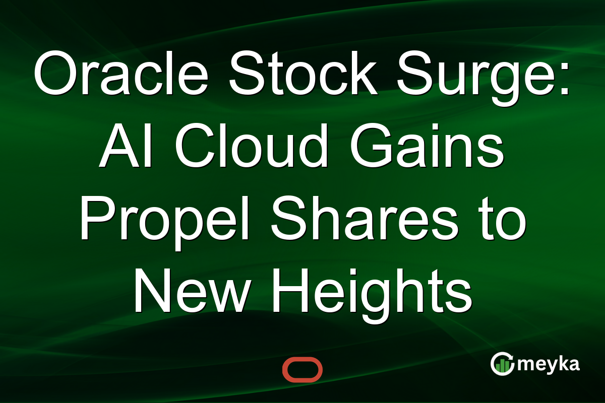 Oracle Stock Surge: AI Cloud Gains Propel Shares to New Heights
