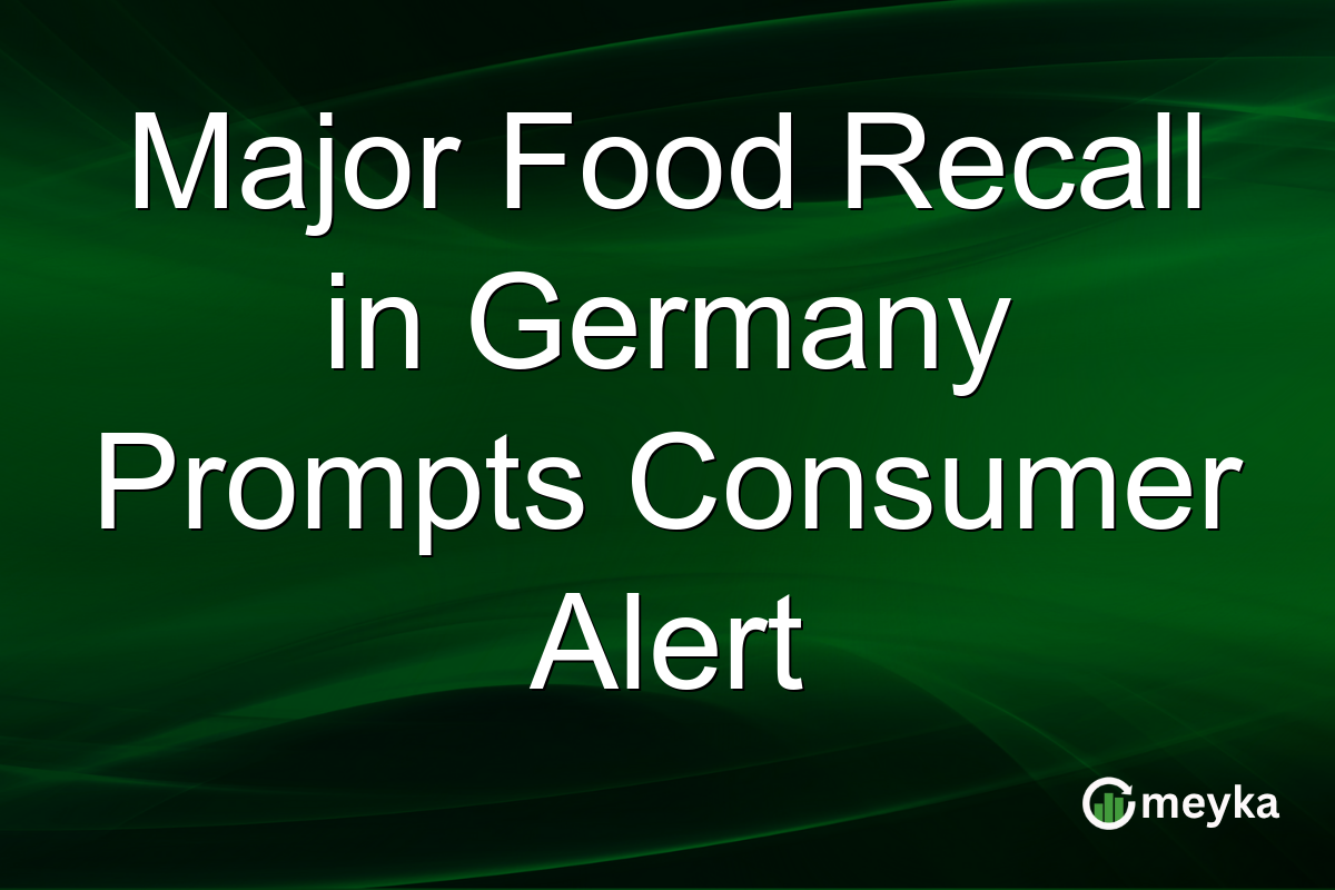 Major Food Recall in Germany Prompts Consumer Alert