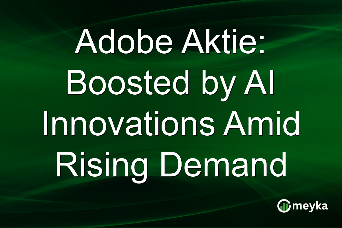 Adobe Aktie: Boosted by AI Innovations Amid Rising Demand