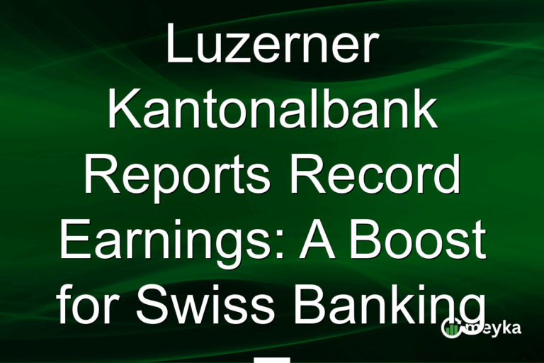 Luzerner Kantonalbank Reports Record Earnings: A Boost for Swiss Banking
