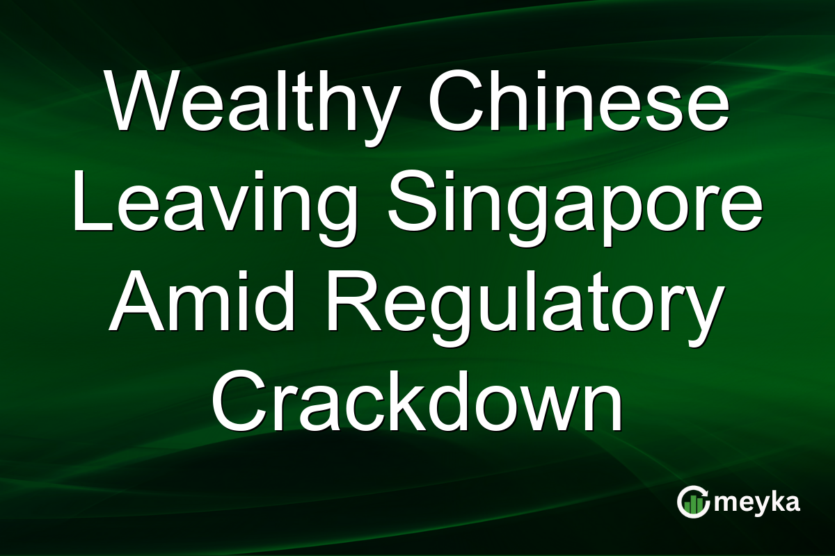 Wealthy Chinese Leaving Singapore Amid Regulatory Crackdown