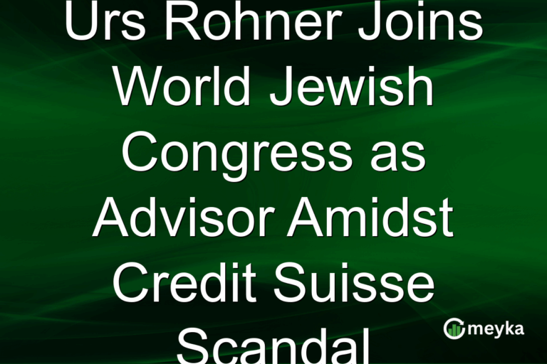 Urs Rohner Joins World Jewish Congress as Advisor Amidst Credit Suisse Scandal