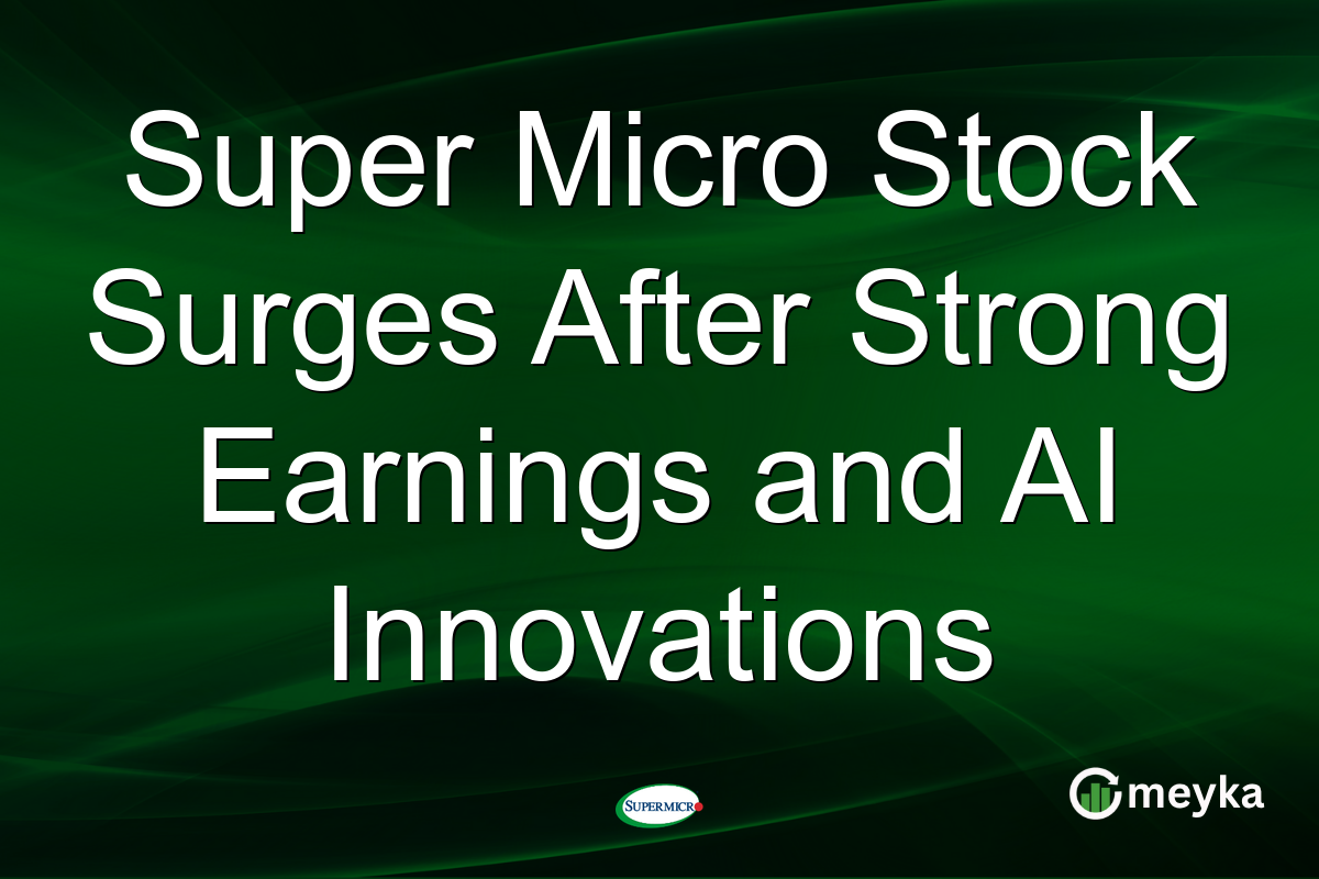 Super Micro Stock Surges After Strong Earnings and AI Innovations