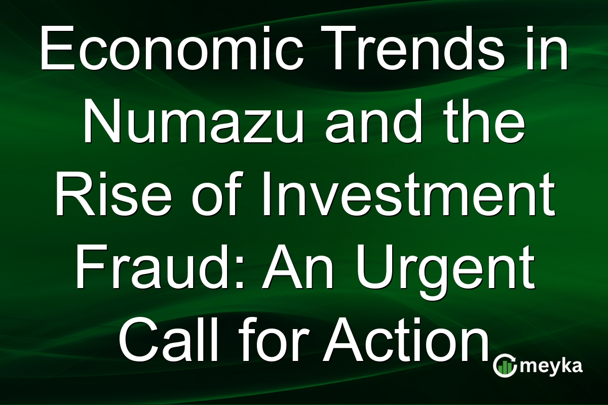 Economic Trends in Numazu and the Rise of Investment Fraud: An Urgent Call for Action