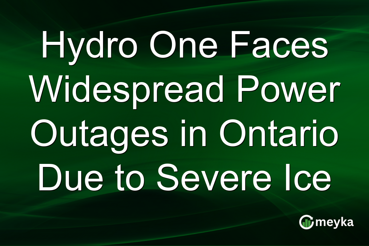 Hydro One Faces Widespread Power Outages in Ontario Due to Severe Ice