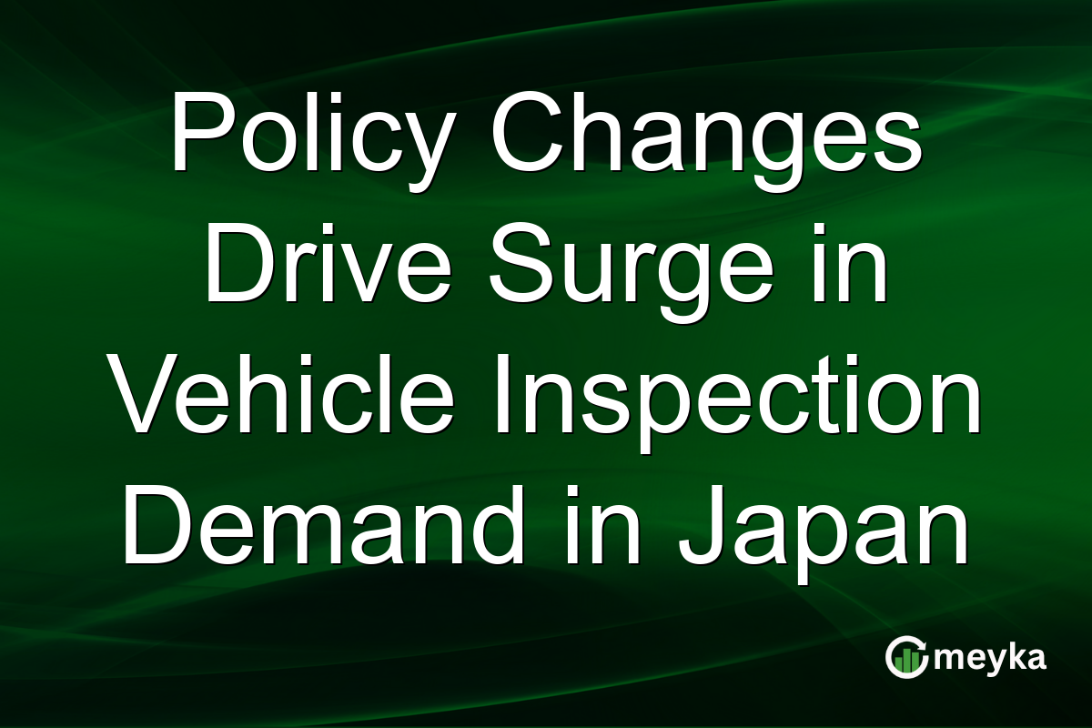Policy Changes Drive Surge in Vehicle Inspection Demand in Japan