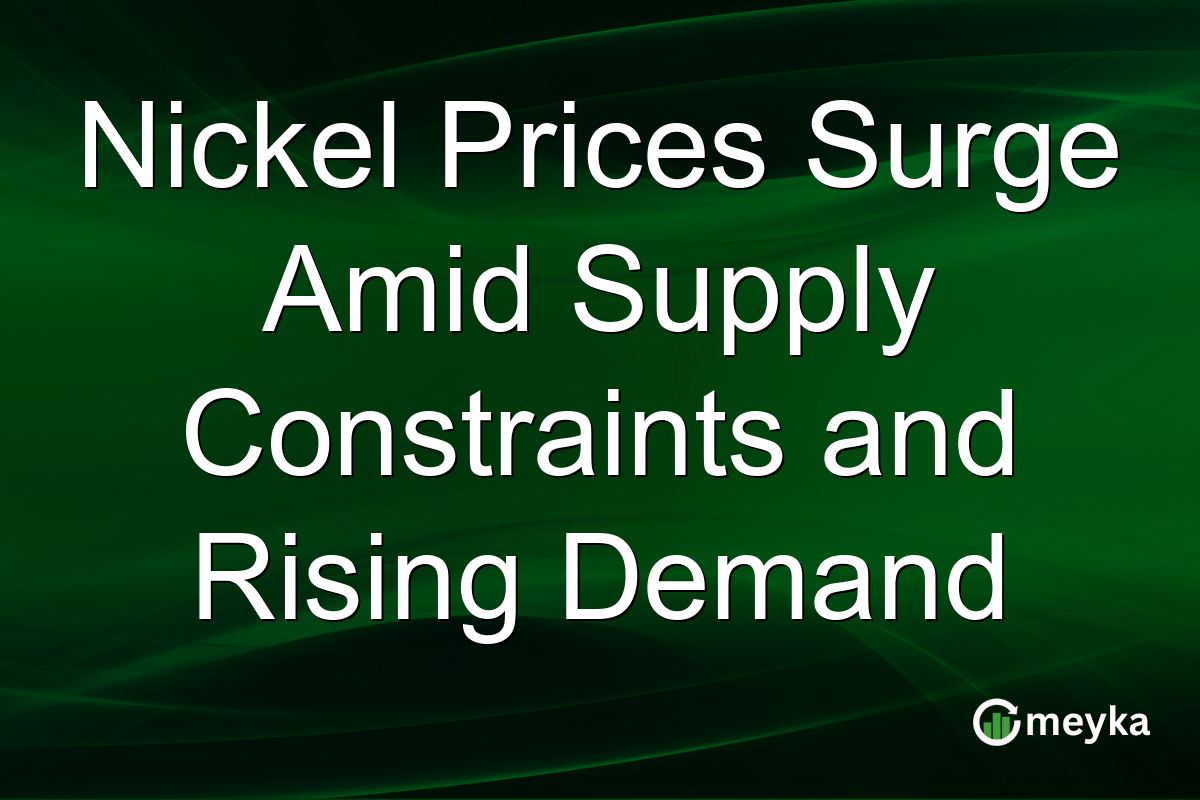 Nickel Prices Surge Amid Supply Constraints and Rising Demand