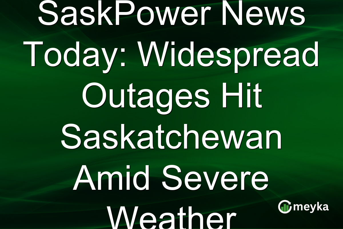 SaskPower News Today: Widespread Outages Hit Saskatchewan Amid Severe Weather
