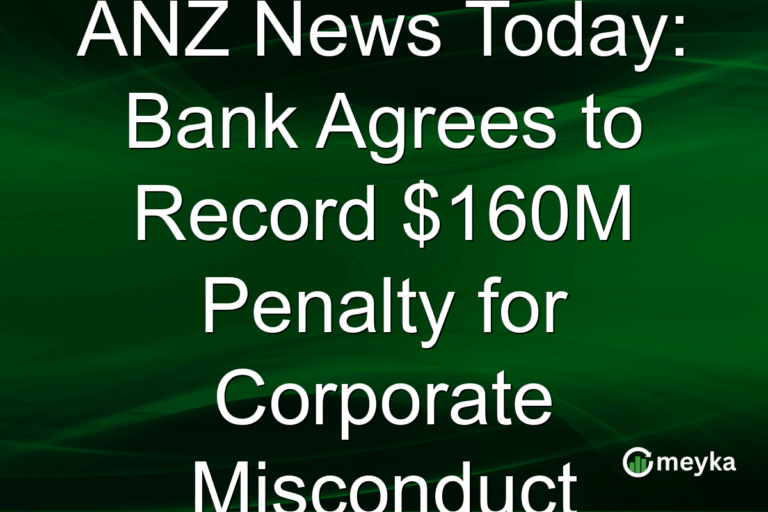 ANZ News Today: Bank Agrees to Record $160M Penalty for Corporate Misconduct