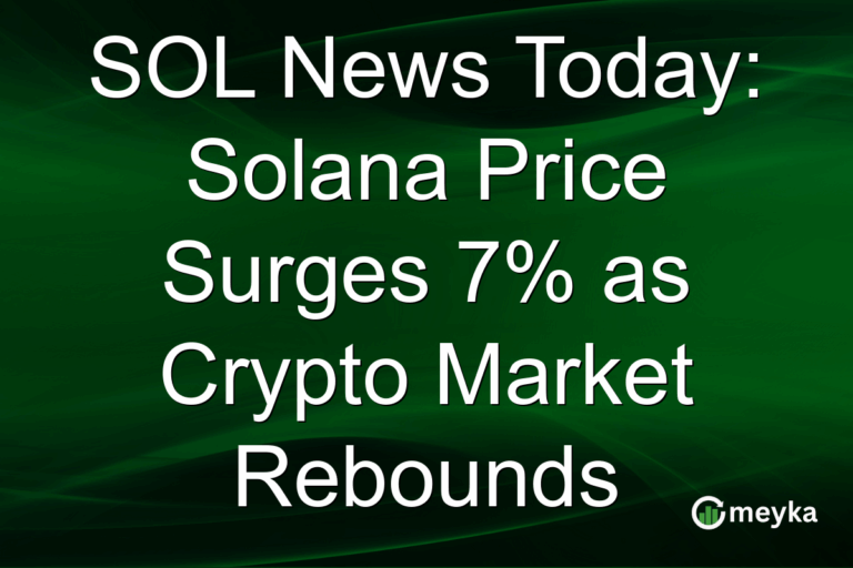 SOL News Today: Solana Price Surges 7% as Crypto Market Rebounds