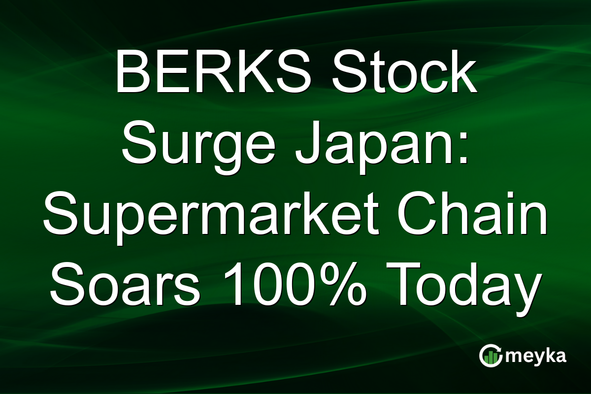 BERKS Stock Surge Japan: Supermarket Chain Soars 100% Today