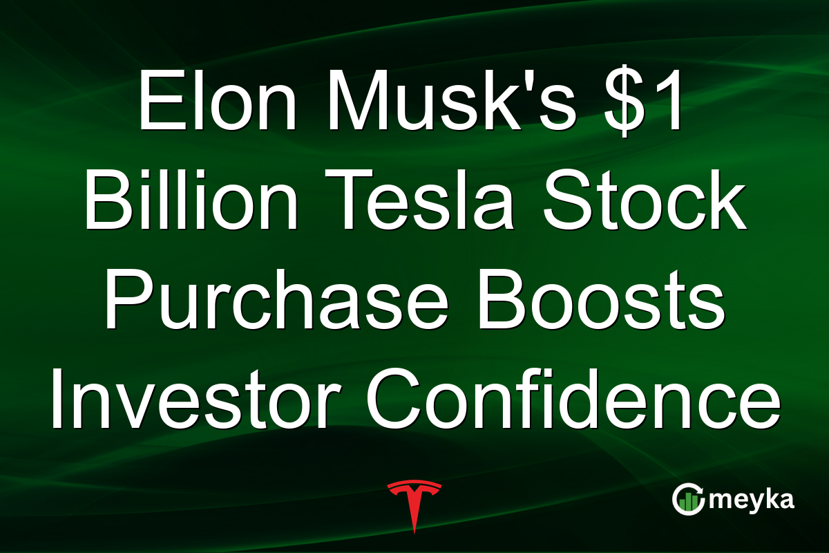 Elon Musk's $1 Billion Tesla Stock Purchase Boosts Investor Confidence