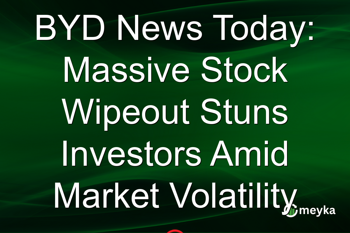 BYD News Today: Massive Stock Wipeout Stuns Investors Amid Market Volatility