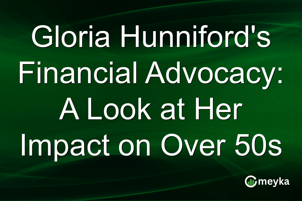 Gloria Hunniford's Financial Advocacy: A Look at Her Impact on Over 50s