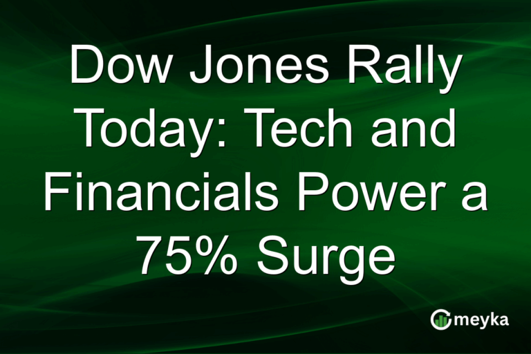 Dow Jones Rally Today: Tech and Financials Power a 75% Surge