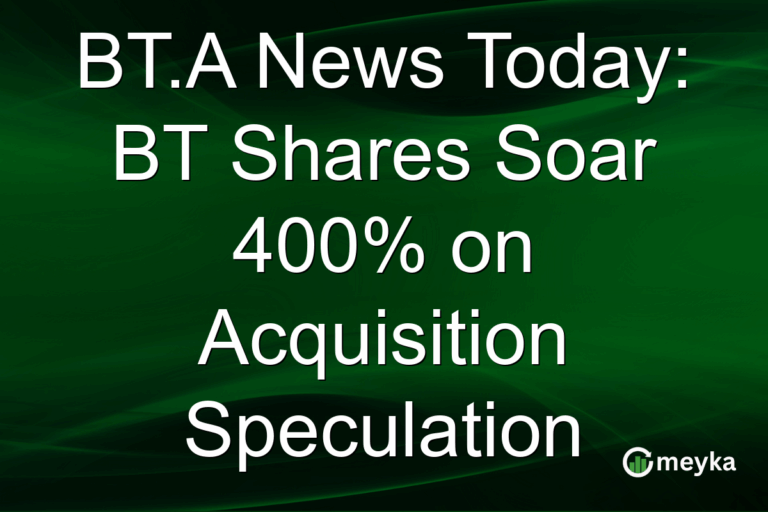BT.A News Today: BT Shares Soar 400% on Acquisition Speculation