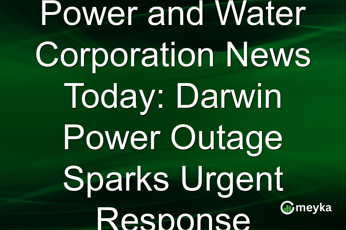 Power and Water Corporation News Today: Darwin Power Outage Sparks Urgent Response