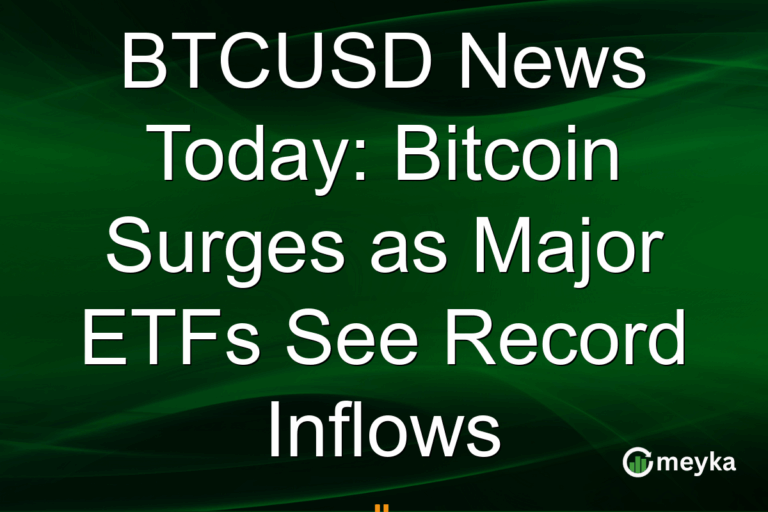 BTCUSD News Today: Bitcoin Surges as Major ETFs See Record Inflows