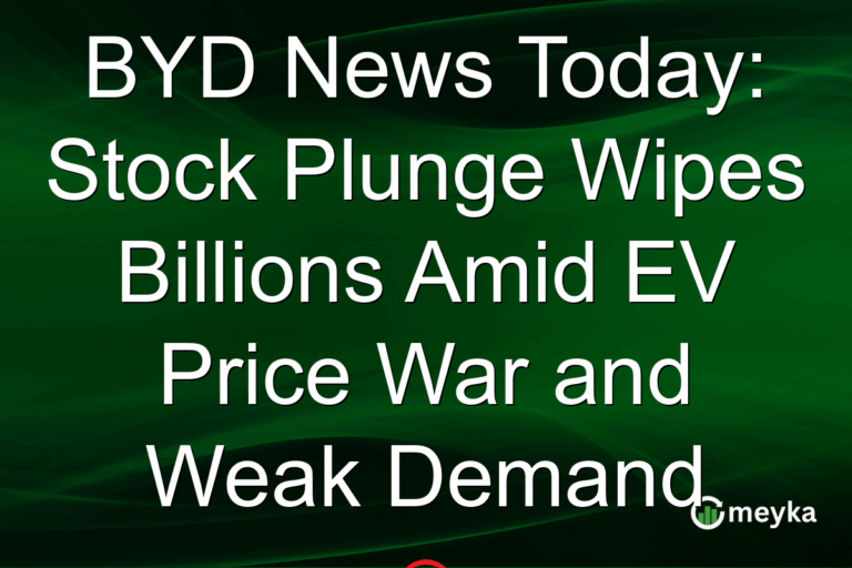 BYD News Today: Stock Plunge Wipes Billions Amid EV Price War and Weak Demand