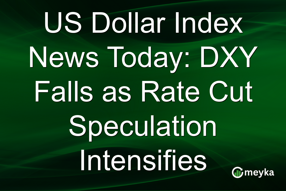 US Dollar Index News Today: DXY Falls as Rate Cut Speculation Intensifies