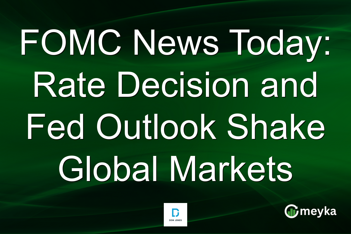 FOMC News Today: Rate Decision and Fed Outlook Shake Global Markets