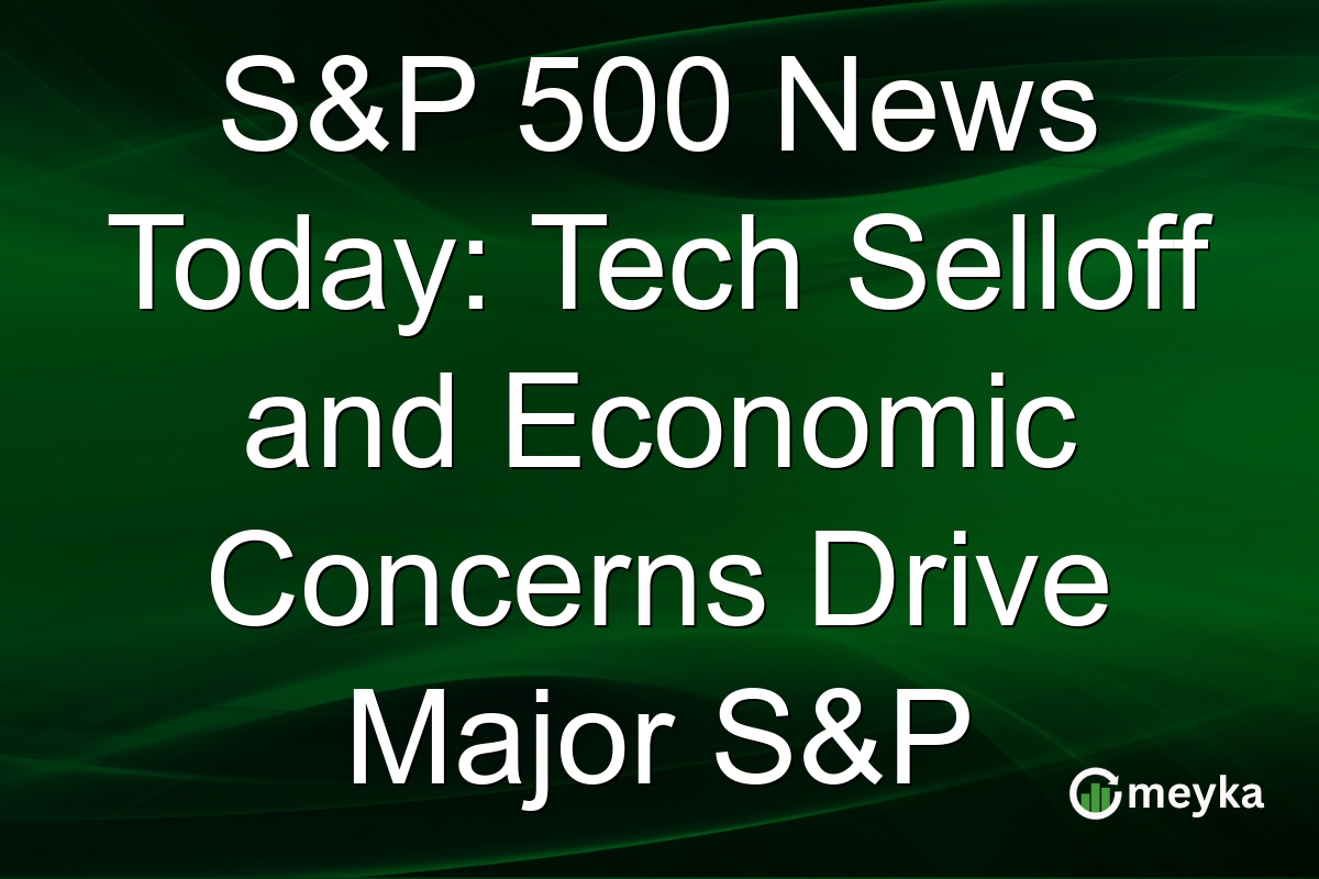 S&P 500 News Today: Tech Selloff and Economic Concerns Drive Major S&P