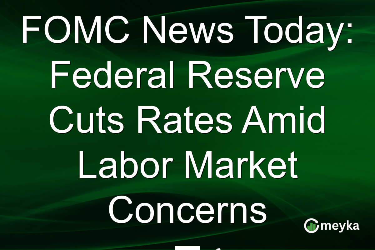 FOMC News Today: Federal Reserve Cuts Rates Amid Labor Market Concerns