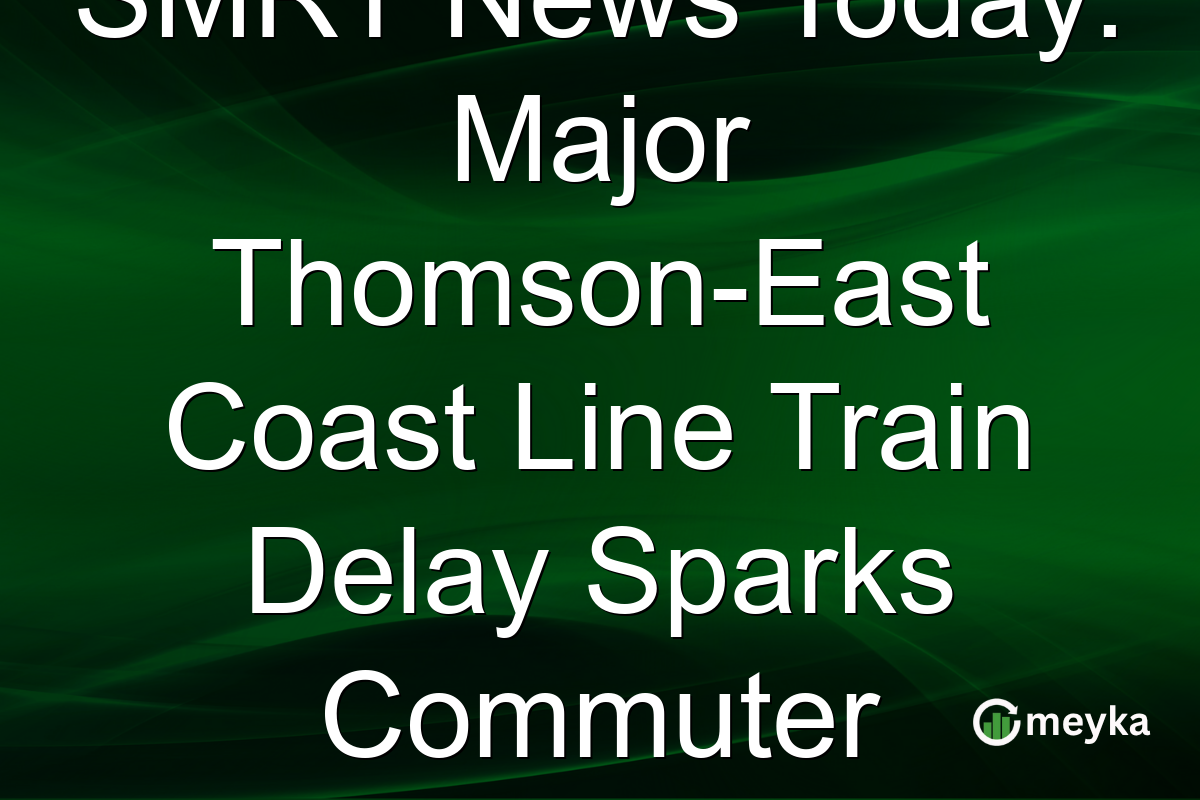SMRT News Today: Major Thomson-East Coast Line Train Delay Sparks Commuter Concerns