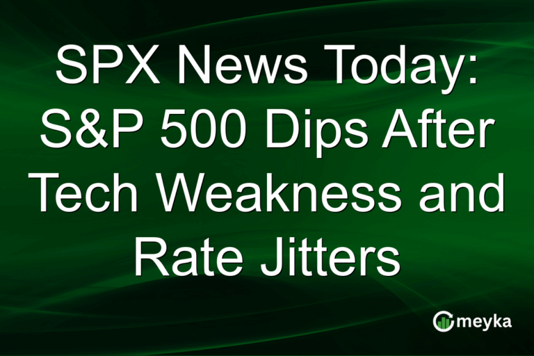 SPX News Today: S&P 500 Dips After Tech Weakness and Rate Jitters