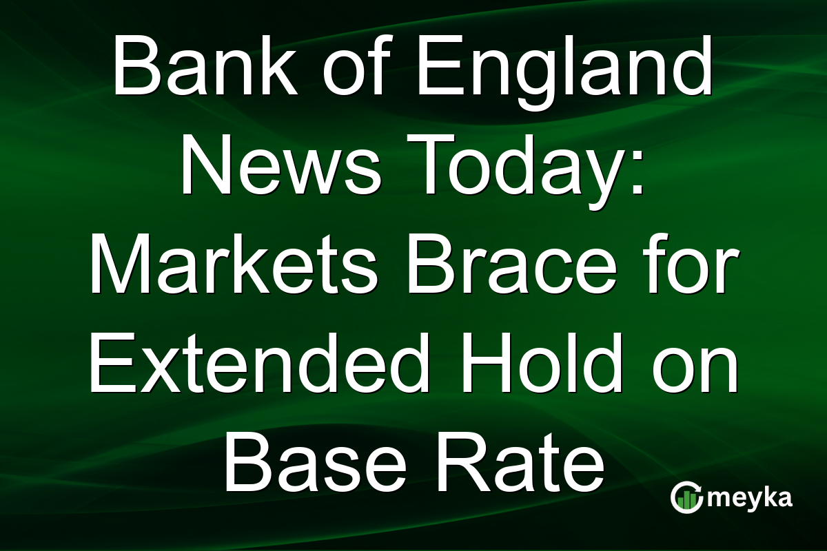Bank of England News Today: Markets Brace for Extended Hold on Base Rate