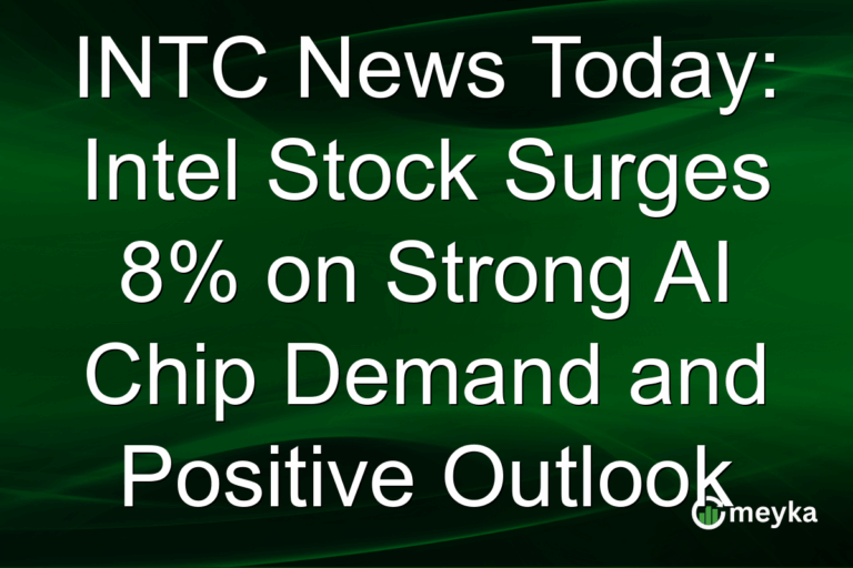 INTC News Today: Intel Stock Surges 8% on Strong AI Chip Demand and Positive Outlook