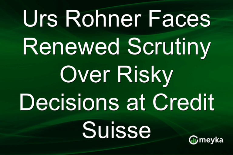 Urs Rohner Faces Renewed Scrutiny Over Risky Decisions at Credit Suisse