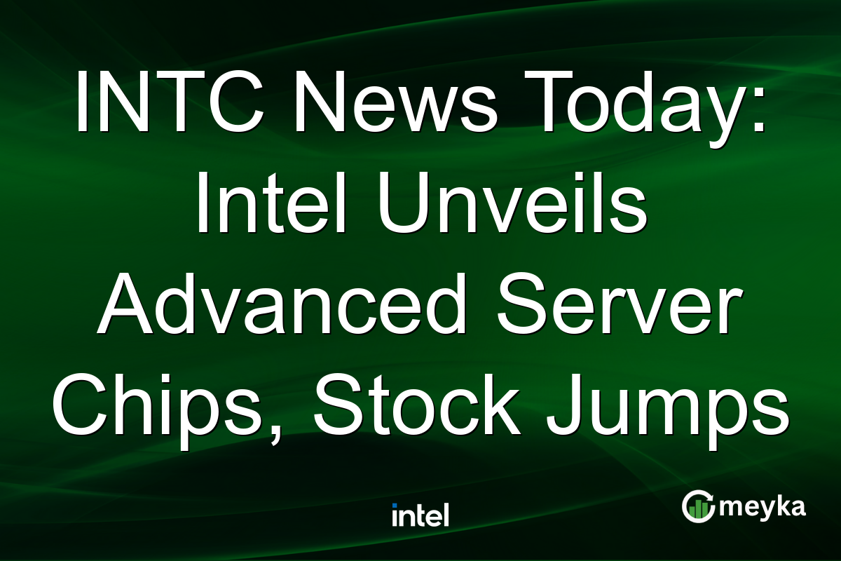 INTC News Today: Intel Unveils Advanced Server Chips, Stock Jumps