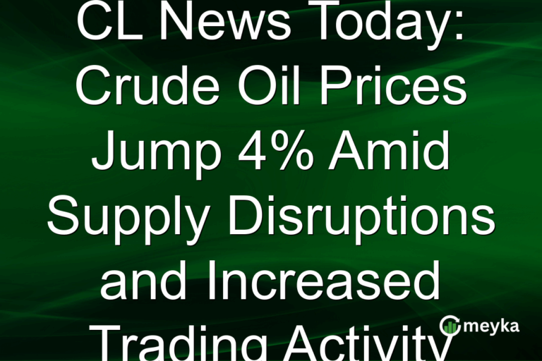 CL News Today: Crude Oil Prices Jump 4% Amid Supply Disruptions and Increased Trading Activity