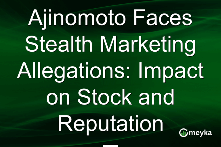 Ajinomoto Faces Stealth Marketing Allegations: Impact on Stock and Reputation