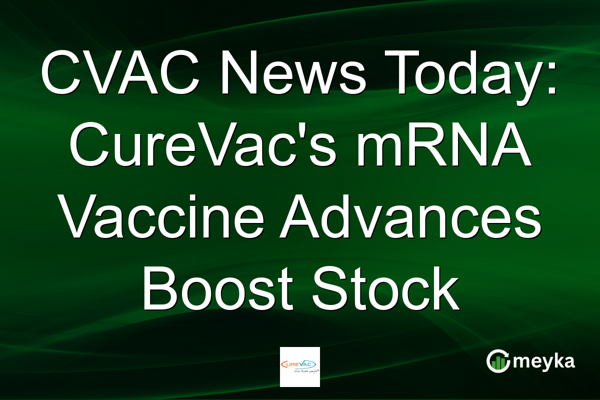 CVAC News Today: CureVac's mRNA Vaccine Advances Boost Stock