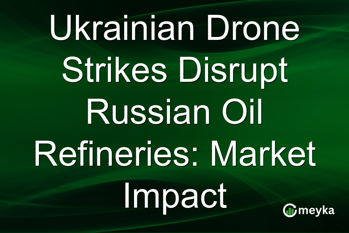 Ukrainian Drone Strikes Disrupt Russian Oil Refineries: Market Impact