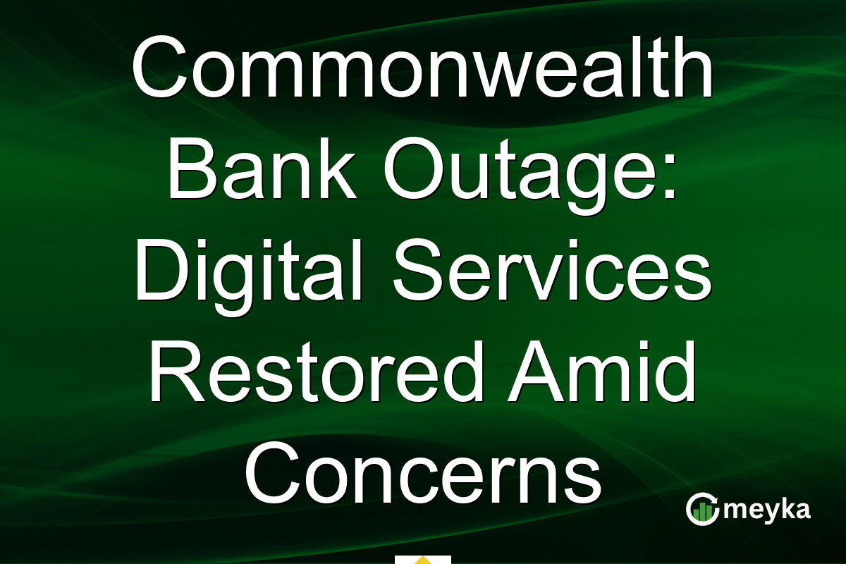 Commonwealth Bank Outage: Digital Services Restored Amid Concerns