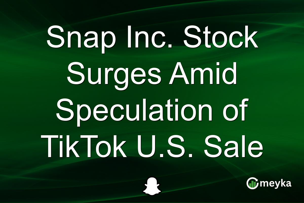 Snap Inc. Stock Surges Amid Speculation of TikTok U.S. Sale
